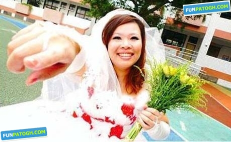 مراسم عجیب ازدواج زنی بخاطر کمبود خواستگار + عکس