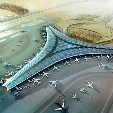 طراحی فرودگاه جدید کویت با ظرفیت جابجایی 50 میلیون مسافر  (+ عکس)