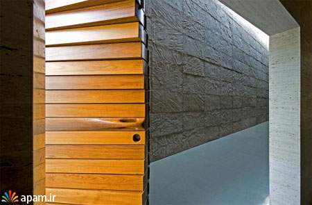 ایده های خلاقانه,Curtain Door made from Wood,apam.ir