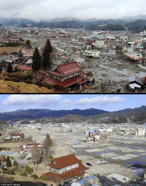 مناطق زلزله زده ژاپن