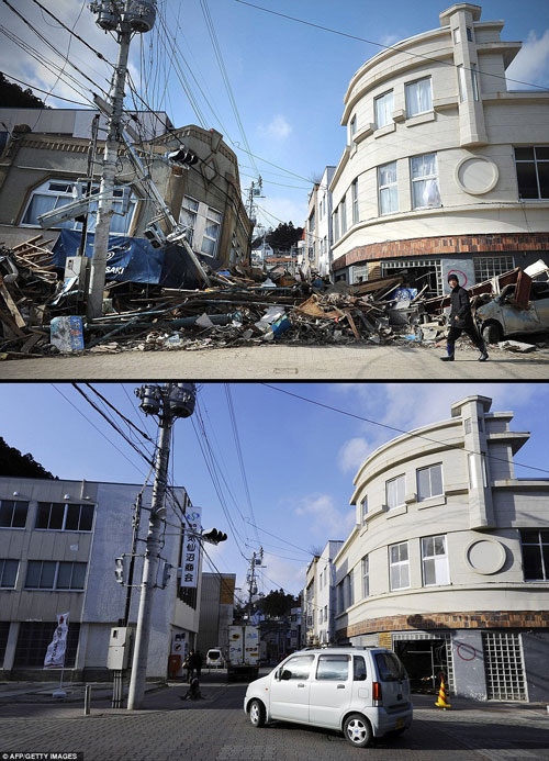 مناطق زلزله زده ژاپن