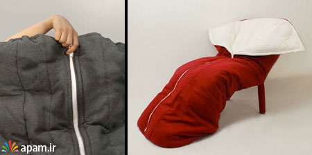 ایده های خلاقانه,Sleeping Bag Chair,apam.ir