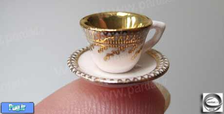 کوچکترین ست چایخوری جهان به مناسبت تاجگذاری ملکه انگلستان +عکس