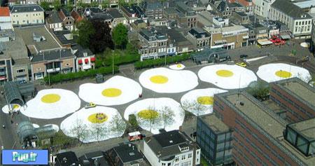 آثار هنری جالب,Giant Eggs in Netherlands