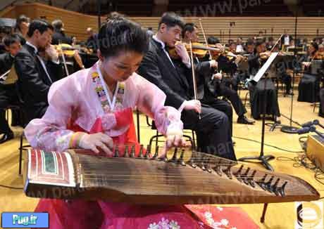 حضور زنان نوازنده کره ای در سالن ارکستر پاریس +تصاویر