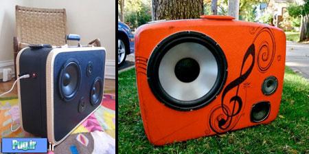  ایده های خلاقانه,Suitcases Turned Into Speakers