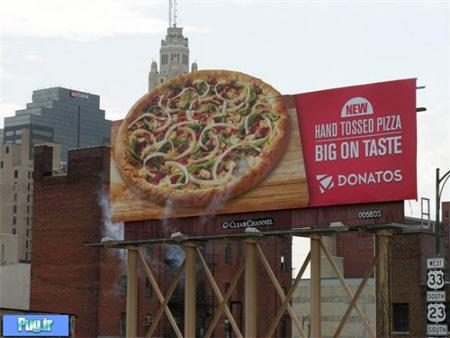 Steaming Pizza Billboard