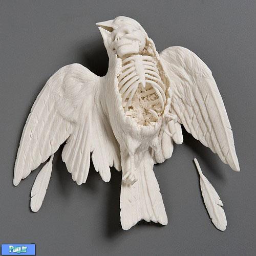sparrow Porcelain Sculptures by Kate D. MacDowell