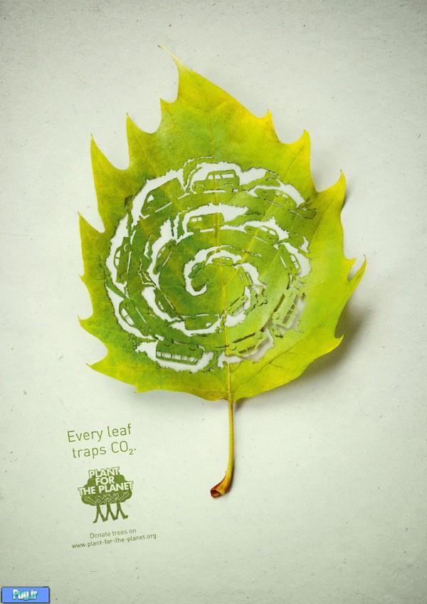 Traffic Cut Leaf Advertising Campaign for Plant for the planet Cut Leaf Advertising Campaign for Plant for the planet