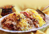 بادمجان پلو / غذای سنتی ایرانی