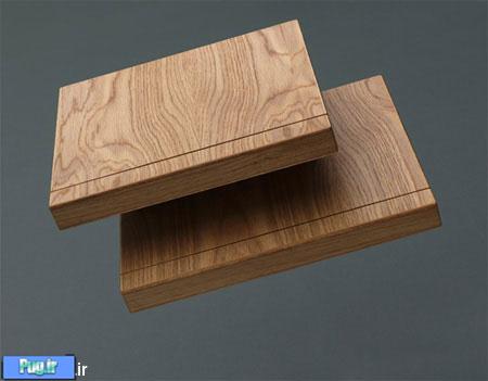یک جعبه ی چوبی برای لپ تاپ