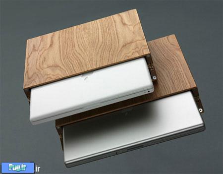 یک جعبه ی چوبی برای لپ تاپ