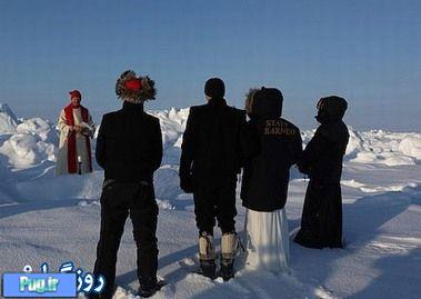 اولین خطبه ازدواج در قطب شمال انجام شد + تصاویر