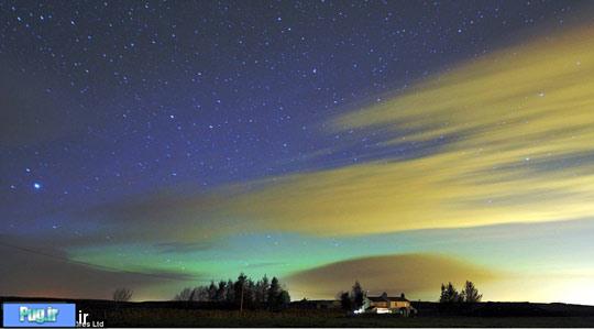 نمایش شگفت انگیز نورهای شمالی در آسمان یورکشایر