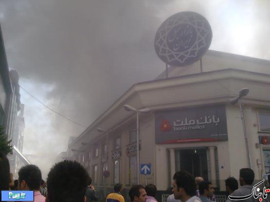  تصاویر آتش سوزی امروز بازار مبل
