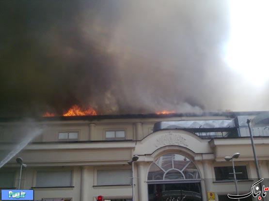  تصاویر آتش سوزی امروز بازار مبل