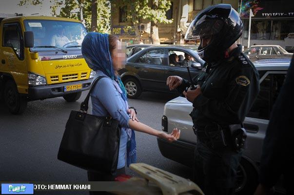 تصاویر: برخورد با رانندگان بدحجاب 