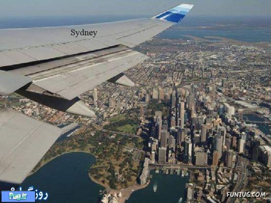 نمای شهرهای مختلف از هواپیما!+تصاویر