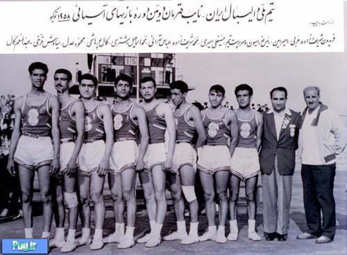 عكس:تیم والیبال ایران، 54 سال قبل