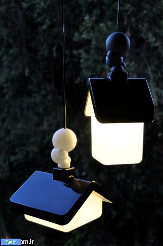  لامپ های جالبی به شکل کلبه