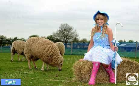 دختری که قصد دارد گوسفندهاي فوتباليست پرورش دهد! +عکس