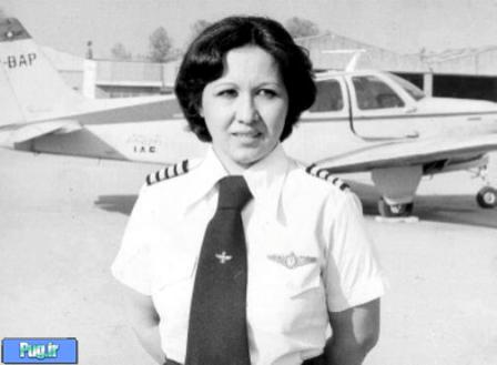 عکس: اولین خلبان زن ایرانی هواپیمای جت