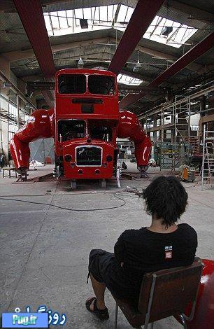 ابتکاری جالب برای اتوبوسهای لندن در آستانه المپیک!+تصاویر 