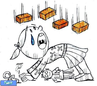 کاریکاتوری تلخ در نگاه به زلزله