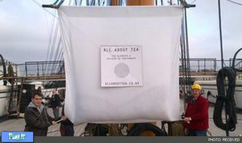 بزرگترین چای کیسه‌ ای دنیا رکورد زد +عکس