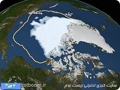 رکورد کاهش پوشش یخ های قطبی