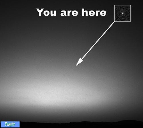 عکس: وقتی زمین را از روی مریخ نگاه کنیم چه شکلی می شود؟!