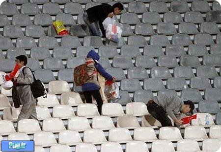 تماشاگران کره ای در ورزشگاه آزادی 