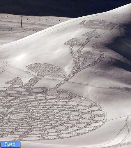 هنرمندی با برف 