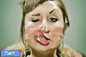 عکاسی عجیب از «چهره» با چسب نواری! + تصاویر