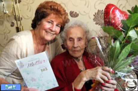 زنی که در 102سالگی سیگار را ترک کرد! + عکس