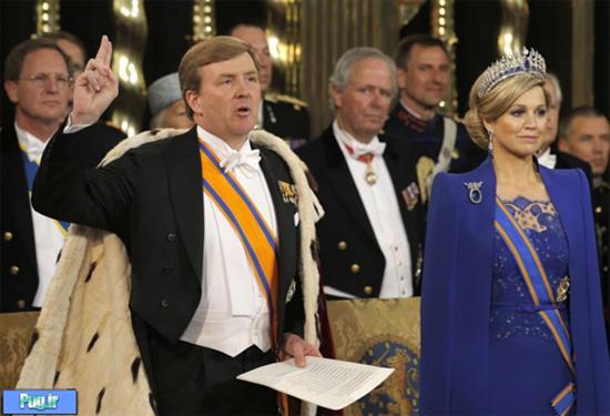 (تصاویر) مراسم تاج‌گذاری پادشاه جدید هلند