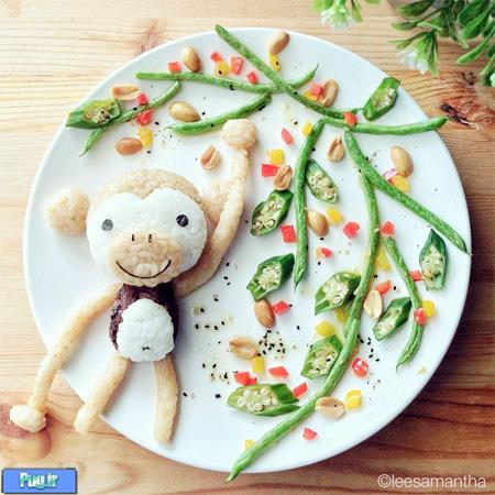 تزئین میوه و غذا برای کودکان