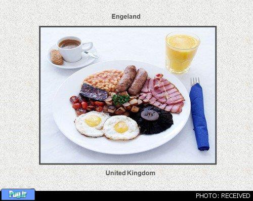 صبحانه در کشورهای مختلف