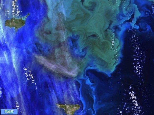 قطب شمال و جزایر آلاسکا را از فضا ببینید