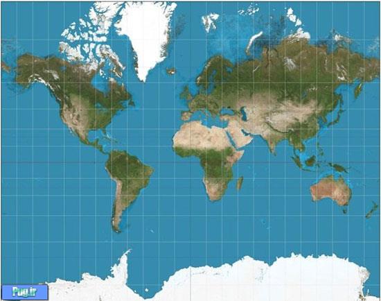 نقشه کره‌ زمین با واقعیت تفاوت دارد!