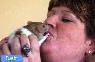 رابطه عاشقانه یک زن با موشها! + عکس