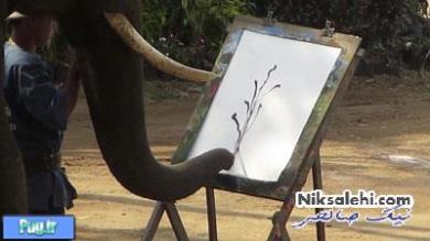 هنرمند ترین فیل دنیا 