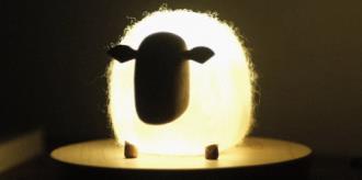 چراغ شب به شکل حیوانات که شبیه یک گوسفند 