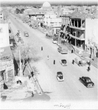 تصویر بسیار قدیمی و دیدنی از خیابان حافظ !