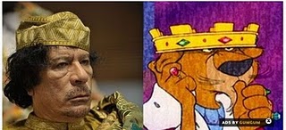 معمر القذافي و یک کارتون خاطره انگیز